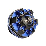 FMATE WORKS バイク用 オイルフィラーキャップ Oリング付属 アルミ削り出し M20×P1.5 ブラックブルー CNC加工 陽極酸化 耐食性が高い バイアクセサリー