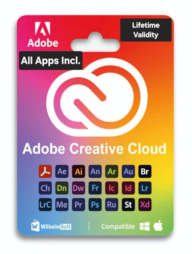 Image of Creative Cloud 2025 software (Edition - Pre Activated) for Win OR MacOS M1, M2, M3, M4 | Perpetual (1 Device, Lifetime) | New Version | Genuine | LIFETIME VALIDITY- NO EXPIRY (Photoshop, Lightroom, Premiere Pro, Illustrator, Acrobat Pro, After Effect
