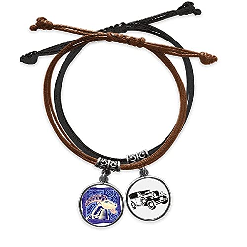 Bracelet Corde Aries au Quotidien Chaîne de Main en Cuir Style Casual Urbain
