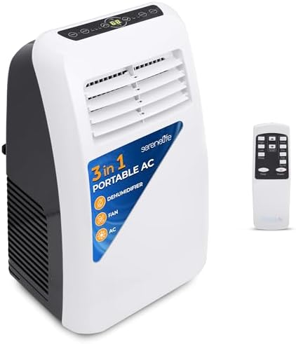 3-in-1 Portable Air Conditioner with Built-in Dehumidifier Function,Fan Mode, Remote Control, Complete Window Mount Exhaust Kit