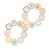 Matériau en résine : fabriqués à de résine stable, accessoires miniatures pour maison de poupée sont conçus pour durer, ce qui en fait un choix fiable pour une utilisation à long terme, décoration de maison de poupée, plateau de maison de poupée