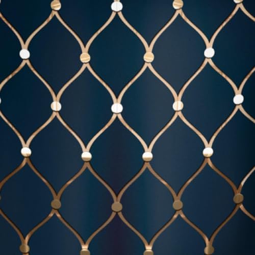 Main Street Peel and Stick Craft Paper. Navy and Gold Geometric P...