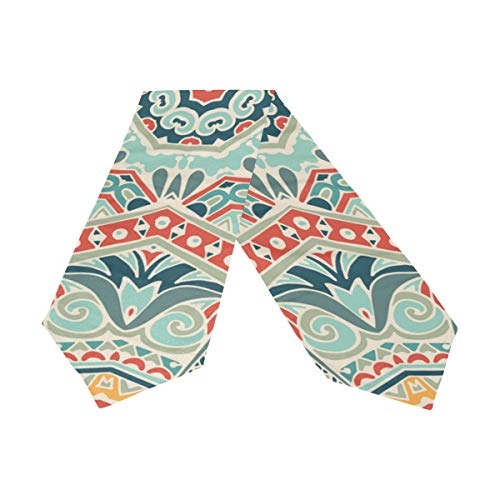 Top Carpenter Toalha de mesa retangular de tecido tribal estilo mexicano 33 x 228 cm para casamentos