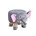 LXLTL Taburete Hogar Creativo Animal Taburete de Cambio de Calzado Tapizado Taburete de sofá,Gray Elephant