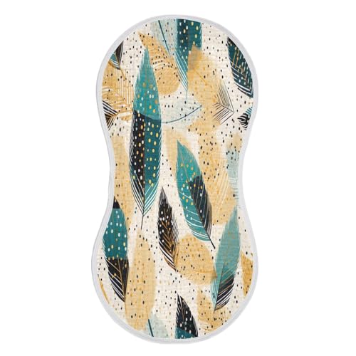 Kigai Leaves Baby Burp Cloths Extra Soft and Absorbent Burping Rags Cotton Burping Clothes Baby Washcloths for Newborn Boys Girls - 1 Pack2