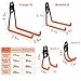 Steel Garage Storage Hooks - 32 Pack Anti-Slip Coating, Heavy Duty Wall Mount Wall Hooks for Hanging Bike, Ladder, Garden Tools, Power Tools, Bulk Items Ropes, Utility Garage Organization Housolution