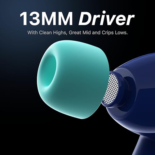 Image of Mivi DuoPods Maxx TWS [New Launch], 13mm Bass Drivers, 50 Hrs Playtime, HD Call Clarity with AI-ENC, Gaming Mode, BT v5.3, Swift Type-C Charging, Made in India Earbuds