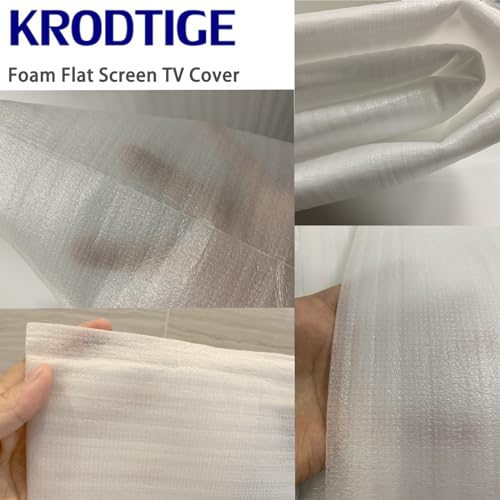 Krodtige 2 Pack Foam Flat Screen TV Cover(Fits TV Screens up to 50"-55") 55" L x 32" W Flat Screen TV Protection During House Moving, Storing, or Home Renovation by Krodtige - Used condition - Image 9