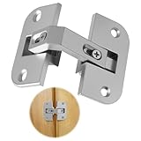 Adjustable Pie Cut Corner Hinge 343.90.710 Compatible with Hafele Grass 975 Mepla SSP 17 19 21, Concealed Sturdy Design for Lazy Susan Hinges for cabinets and Corner Cabinet Bifold Doors (1 Pcs)