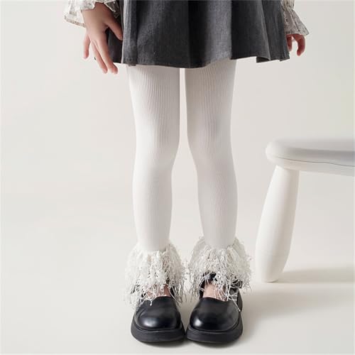 Girls Leggings for 2025 Spring Trendy Fashionable Children's Tights Elastic Stretchy Cropped Pants Elastic Bottoms3