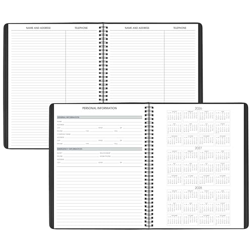 Image of AT-A-GLANCE 2027 Appointment Book Planner, Weekly, 13-Month Jan-Jan, 8.25 inch x 11 inch, Black (709500527)