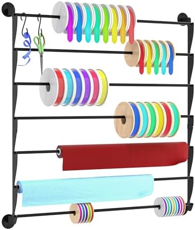 Wall Ribbon Rack Amazon.com: Ribbon Organizer, Wall Mounted Ribbon Holder Storage Rack ...
