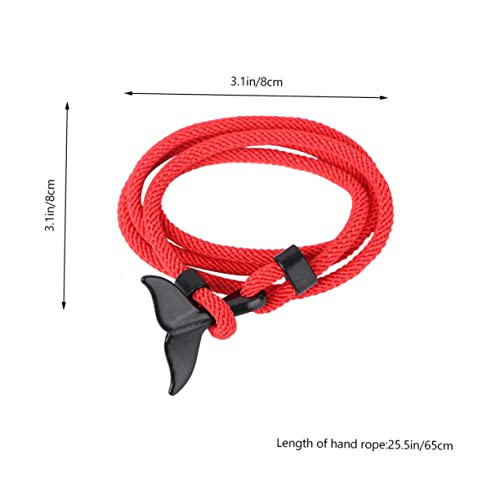 Bracelets Queue de Baleine Couple YSJNGF Cordon Enroulé Ajustable 3 Pièces - 7