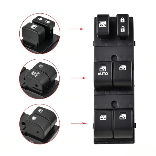 Interrupteur de lève-vitre commande électrique bouton console Subaru Forester 2015 - 3