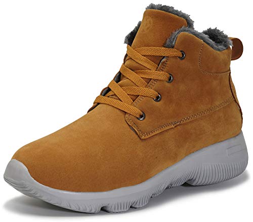 Descansos Nieve Hombre Gaatpot Unisex Adulto Botas de Nieve Invierno Cálidas y Cómodas Fur Forro Aire Libre Botas Forradas de Nieve Botines Negro...