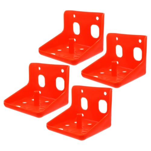 Caja para bloques minerales de alta resistencia, soporte de plástico reutilizable, 4 piezas