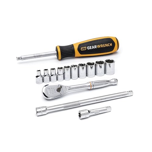 Image of GEARWRENCH 14 Pc. 1 /4 inch Drive 6 Point Standard Metric Mechanics Tool Set - 80326