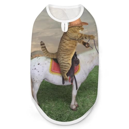 ペット服 猫 ねこ 馬柄 馬 おもしろ 犬服 ペットウェア Tシャツ パーカー 袖なし 犬の服 タンクトップ タンクトップ クールベスト 通気性 ファッション S-2XL