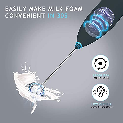Image of Coffee Beater Milk Frother Electric Foam Maker | Mixer Froth Whisker Latte Maker for Milk,Coffee,Egg,Cafe Latte,Espresso,Cappuccino,Lassi,Salad.