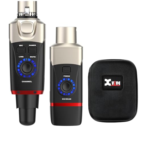 Sistema inalámbrico para micrófono Xvive U35 con maletín CU3 | 5,8 GHz, latencia baja de 5 ms, batería de 5 h, plug and play, transmisor y receptor XLR para micrófonos dinámicos miniatura 1