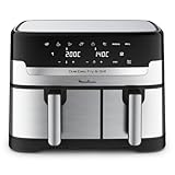 Moulinex Dual Easy Fry EZ905D20 Freidora de Aire Doble 8.3 L 2450 W Acero Inoxidable