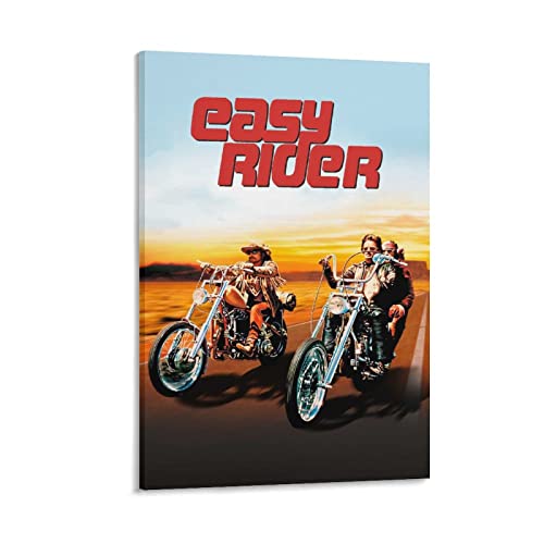 Poster sur toile « Easy Rider » de 1969 American Independent Road Drama Film Easy Rider - Décoration d'intérieur - 20 x 30 cm
