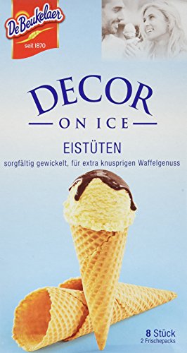 DeBeukelaer Decor On Ice Gewickelte Eistüten, 112 g