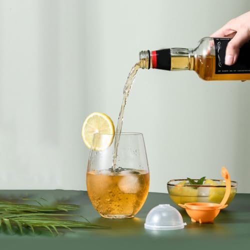 Molde para hielo esférico reutilizable naranja 10 pzas miniatura 6