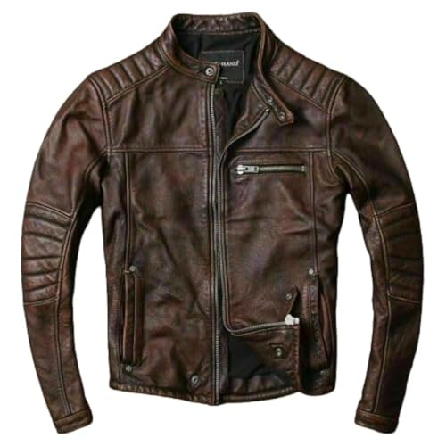 Image of Zulin Men's Black Lambskin Soft Leather Jacket | Biker Jacket Slim Fit YKK Zipper