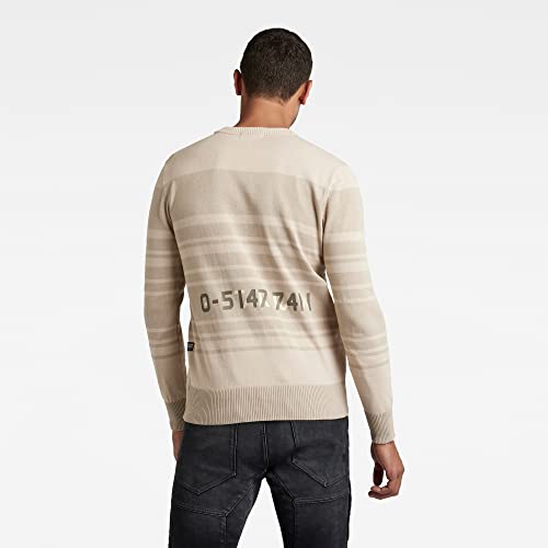 Tricots homme G-STAR stripe knitted pullover en maille rayée casual - 4