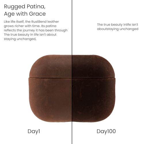 Étui AirPods Pro 3 cuir véritable coque protection intégrale marron