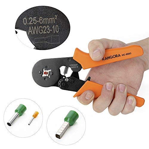 Soosee Ferrule Wire Crimper Tool Hsc8 6-4 0.25-6Mm Awg 23-10 With 800Pcs Terminal Connector #TOP4