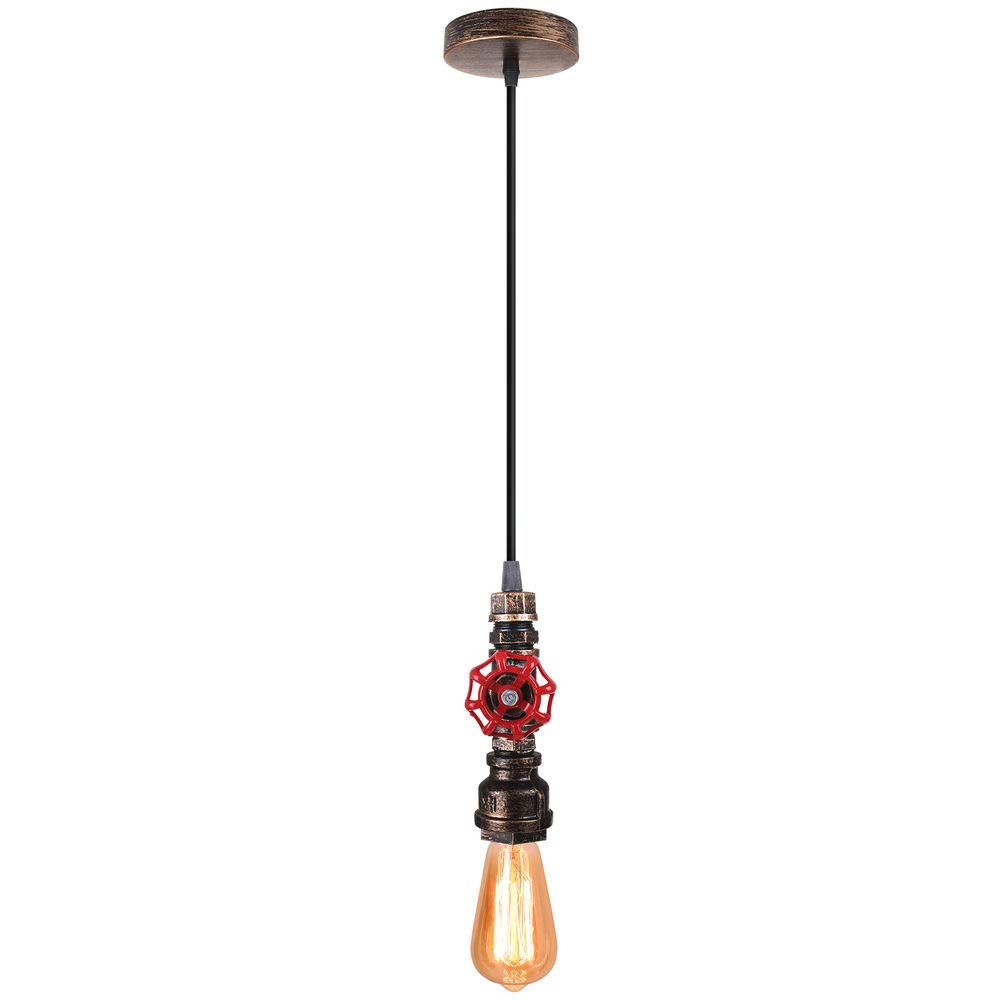 Lustre rétro américain pour sublimer un plafond bas avec un style industriel