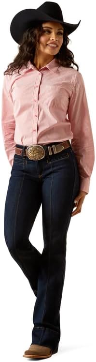 Ariat Womens WMS Wr Kirby Ls Shrt Cardinal Dot - Image 4