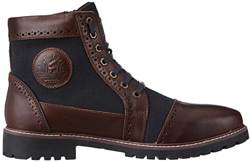Image of Royal Enfield Military Vibe Boots Brown & Navy
