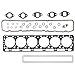Head Gasket Set fits Allis Chalmers 180 185 190 190XT 200 7000 7010 7020 8010 345B 545 545B 840B 940 D2800 D2900 649 649I 649T 345B 545 545B 840B 940 74008153 fits Gleaner F F2 G L L2 L3 M M2 M3