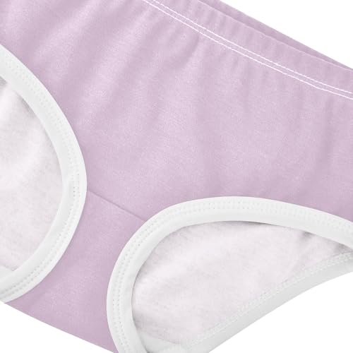 Girls Underwear Toddler 2t Cotton Little Girl Panties Personalized Underpants Briefs Light Purple Solid Color4