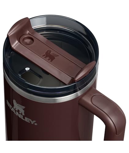 Image of STANLEY Quencher H2.0 Tumbler with Handle and Straw 40 oz | Flowstate 3-Position Lid | Cup Holder Compatible for Travel | Insulated Stainless Steel Cup | BPA-Free | Mahogany Gloss