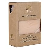 SVATV Handcrafted Soap with natural, soothing herbs of SANDALWOOD & KESAR (Saffron) For Men and Women - | Kosher & GMP Certified Soap | Traditional Ayurvedic Herbal Soap for all skin type - 125g