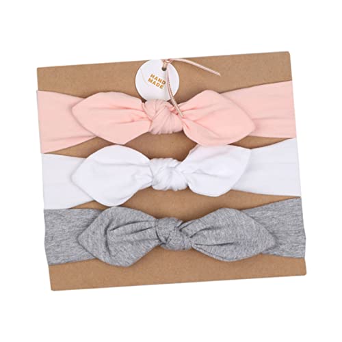 Beavorty 3 Piezas Diadema Elástica Para Niños Accesorios Para El Cabello Bowknot Para Niños Diadema Para Niños Paquete De Tres Raya Bebé