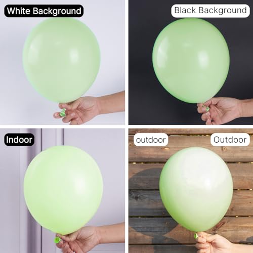 Image of PartyWoo Mint Green Balloons 50pcs 12 Inch Pastel Light Green Balloons for Birthday Baby Shower Wedding Anniversary Summer Graduation Party Decorations Green-Q16