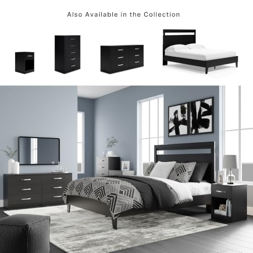 Signature Design by Ashley Finch 5 Drawer Chest of Drawers, Black Dresser - image 9