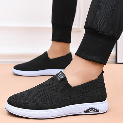 Chaussures de course pour homme confortables et baskets de jogging légères en maille - 7