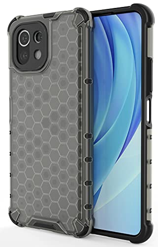 Image of Glasgow | for Mi 11 Lite Stylish Look Pattern Back Case Cover for Mi 11 Lite - Black