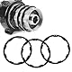 Distanzring für Kassette 3 Stück, Fahrrad Kassette Spacer Aluminiumlegierung Unterlegscheibe Zahnkranz Innenlager Achsscheiben Dichtung für Fahrradnaben Mountainbike Rennrad 1mm+1.