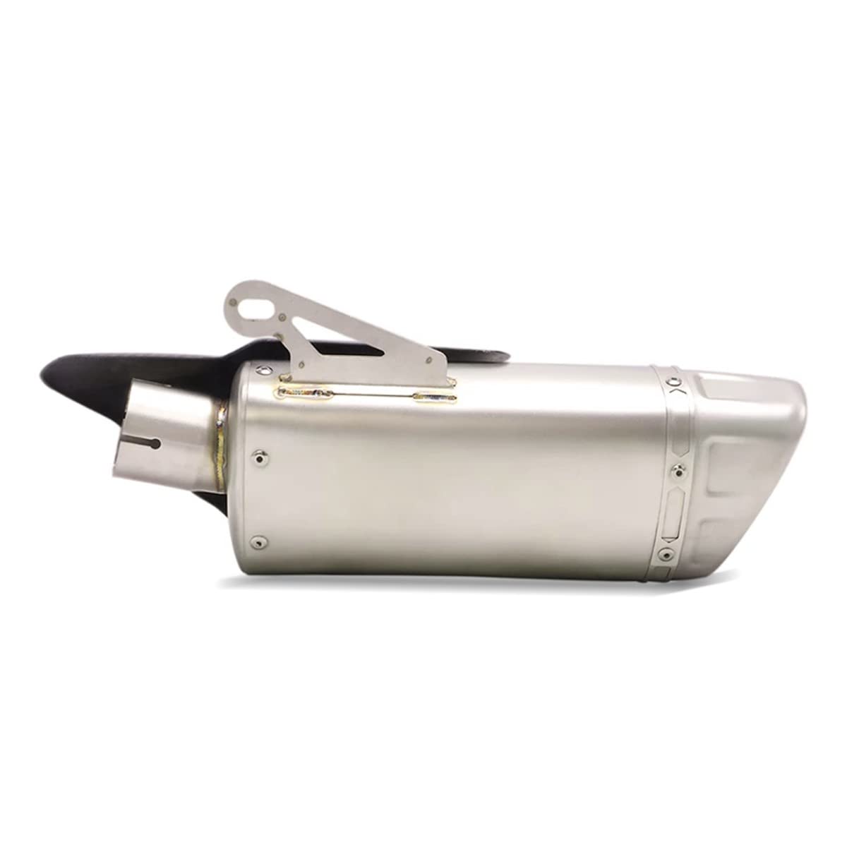 Tubo de Escape Moto Silenciador M-RR Acero Inoxidable Zaddox Titanio