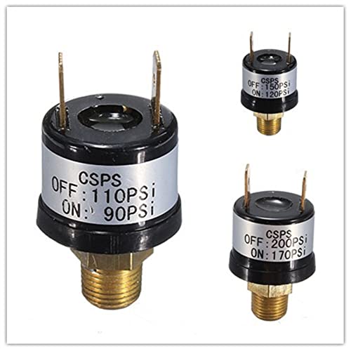 Pressostat compresseur d'air 12V 3.5A de 90 à 200 PSI pour klaxon camion