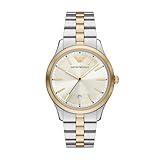 Emporio Armani Orologio per uomo, Movimento al quarzo con data a tre lancette e cassa da 41 mm con cinturino in acciaio o pelle