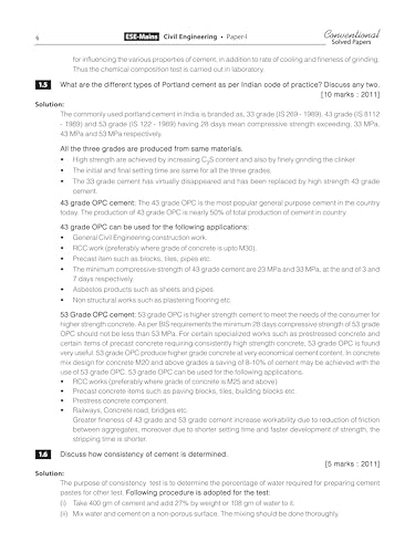 Image of ESE 2026: Mains Examination: Civil Engineering (CE) Volume-I Chapterwise & Topicwise Conventional Solved Papers | 25 Years Solved PYQs 2001-2025 | UPSC Engineering Services Examination | Fully Solved