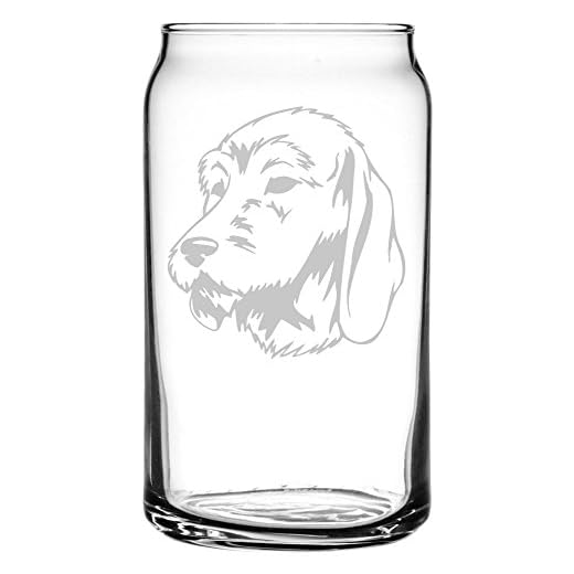 Griffon Fauve de Bretagne Dog Personalized Custom Etched All Purpose 16oz Can Glass